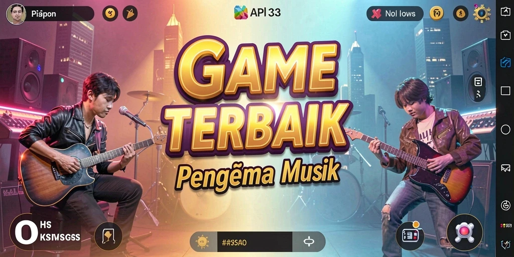 Tampilan screenshot API33 saat bermain game musik yang seru.