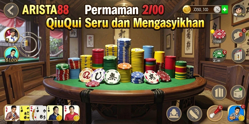 Tampilan menarik dari gameplay ARISTA88 QiuQiu yang seru.