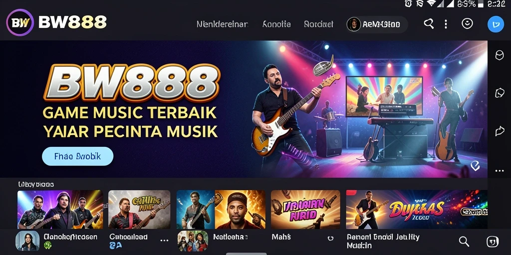 Tampilan gameplay BW888 yang interaktif dan penuh warna.