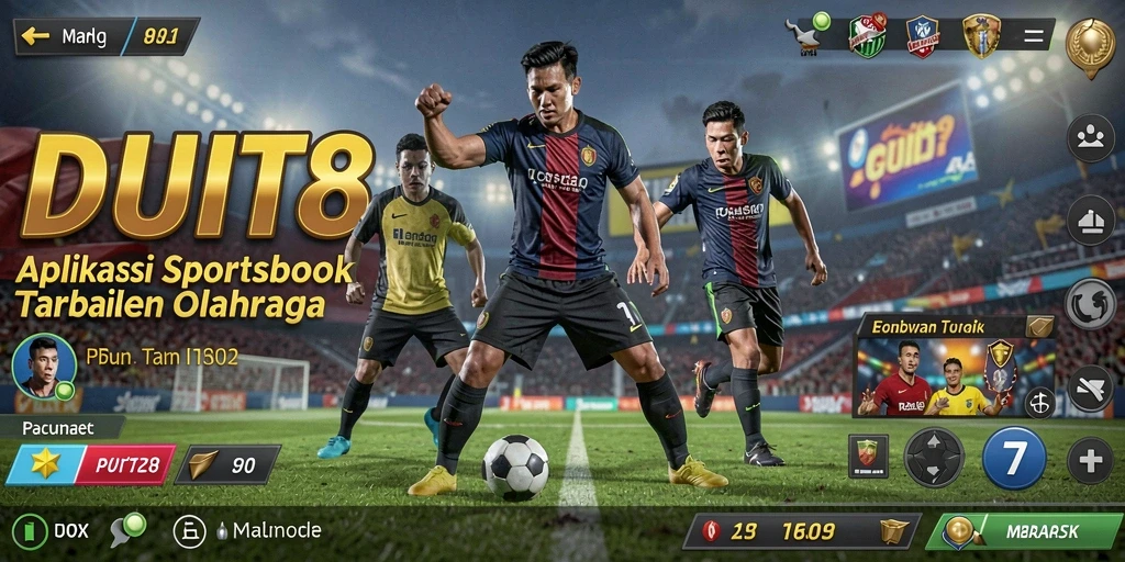 Tampilan gameplay menarik dari aplikasi Sportsbook DUIT8.