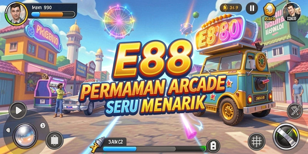Tampilan gameplay E88 yang penuh aksi dan tantangan seru.