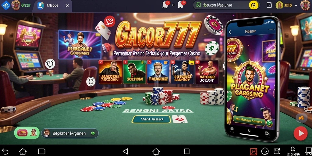 Menampilkan gameplay seru di GACOR777 kasino.