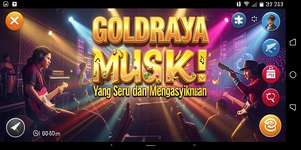 Tampilan gameplay seru dan interaktif dalam GOLDRAJA.