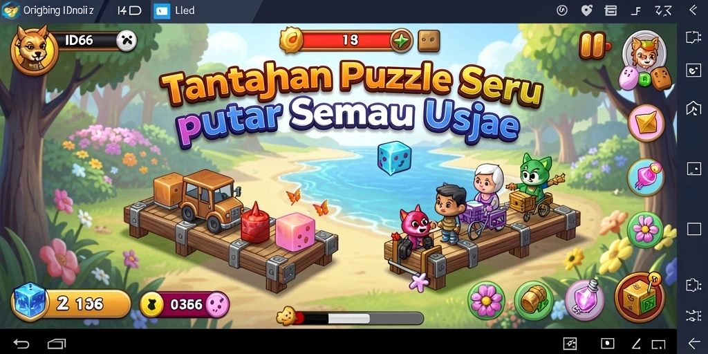 Screenshot utama ID66 menampilkan gameplay Puzzle yang menarik.