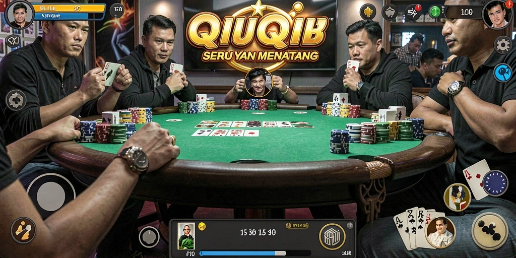 Screenshot gameplay QiuQiu yang mendebarkan di IDKLUB.