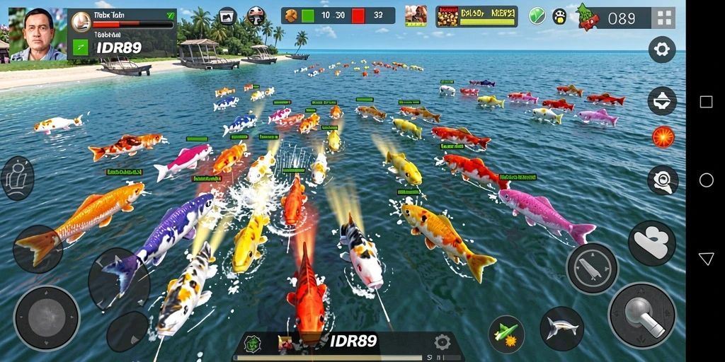 Screenshot IDR89 menunjukkan gameplay seru Tembak Ikan.