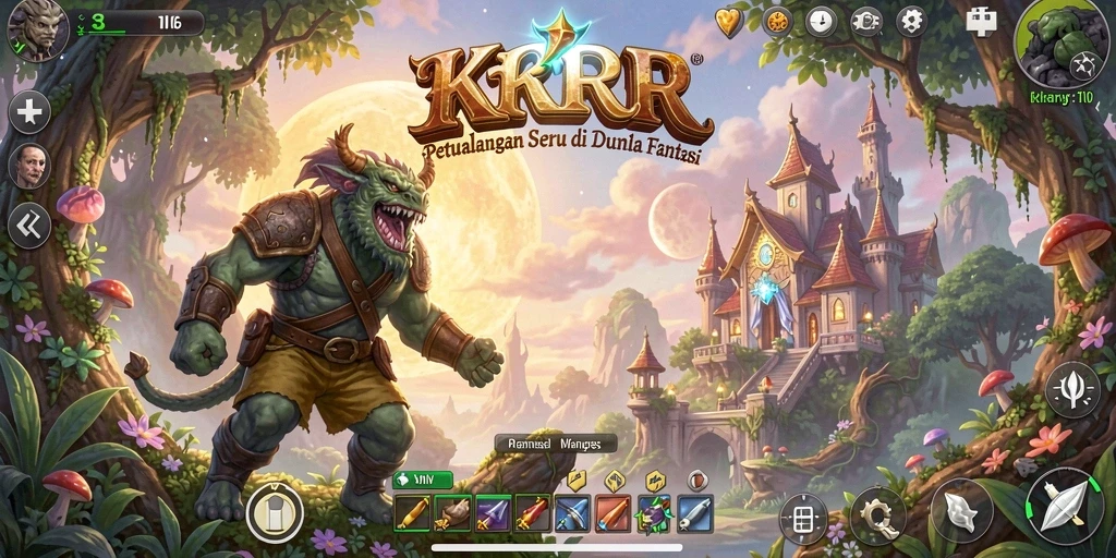 Tangkapan layar dari gameplay KKRP yang menampilkan petualangan menarik.