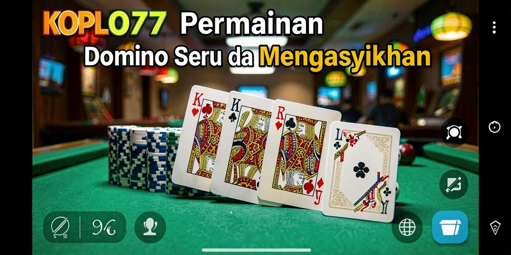 Tampilan gameplay KOPLO77 menampilkan keseruan permainan Domino.