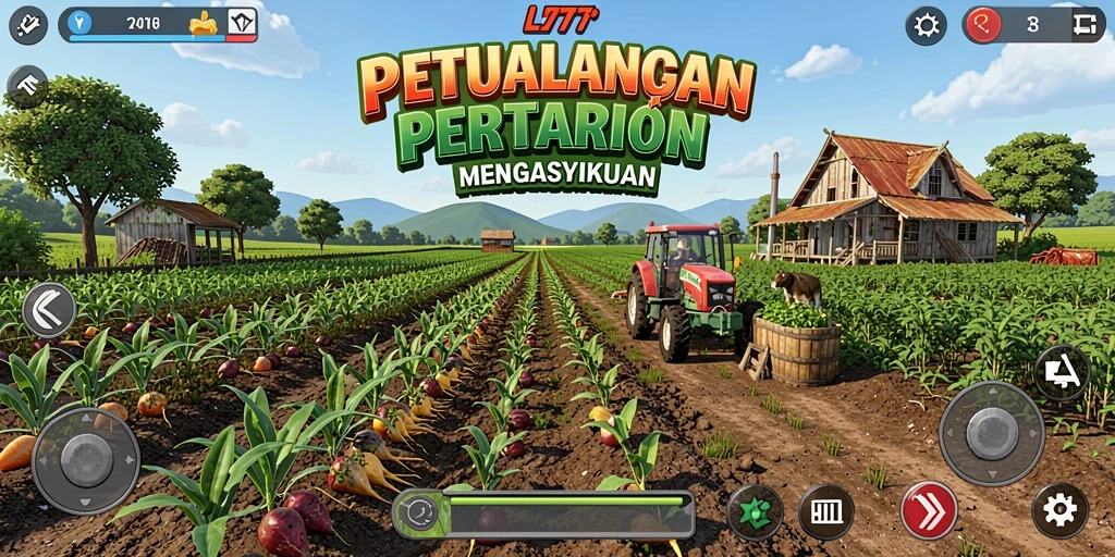 Menampilkan aksi seru petualangan pertanian di L777.