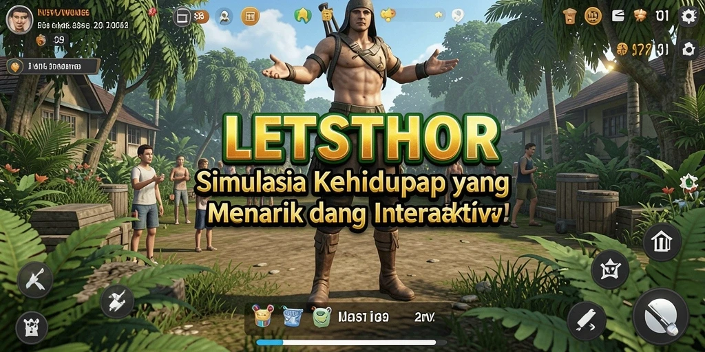 Tampilan gameplay LETSTHOR yang menarik dan interaktif.