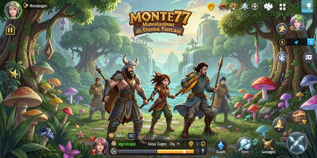 Screenshot gameplay MONTE77 dengan suasana petualangan yang menegangkan.