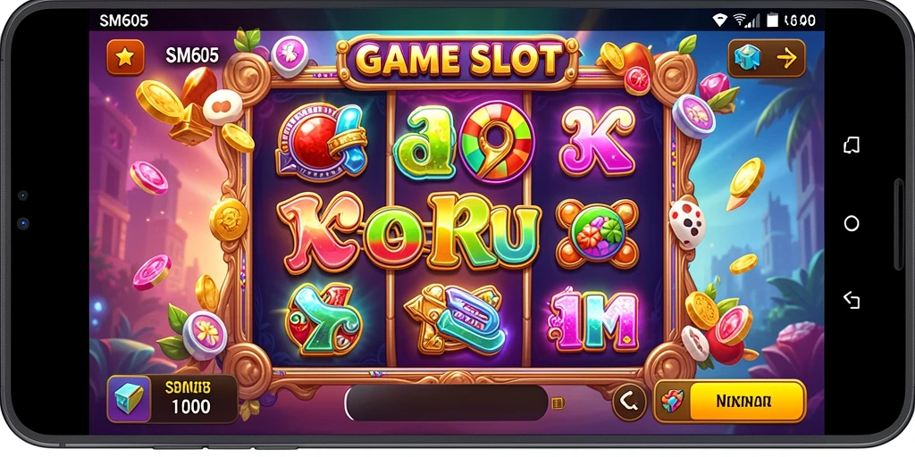 Tampilan menarik dari gameplay Slot di SM605.