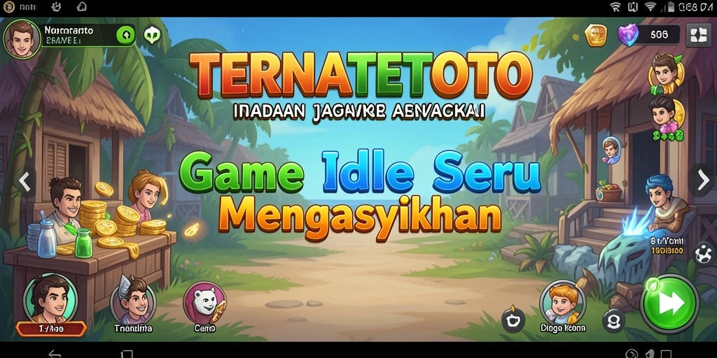 Screenshot utama TERNATETOTO menampilkan gameplay Idle yang menarik dan interaktif.