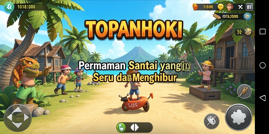 Screenshot gameplay TOPANHOKI yang menarik dengan momen seru.