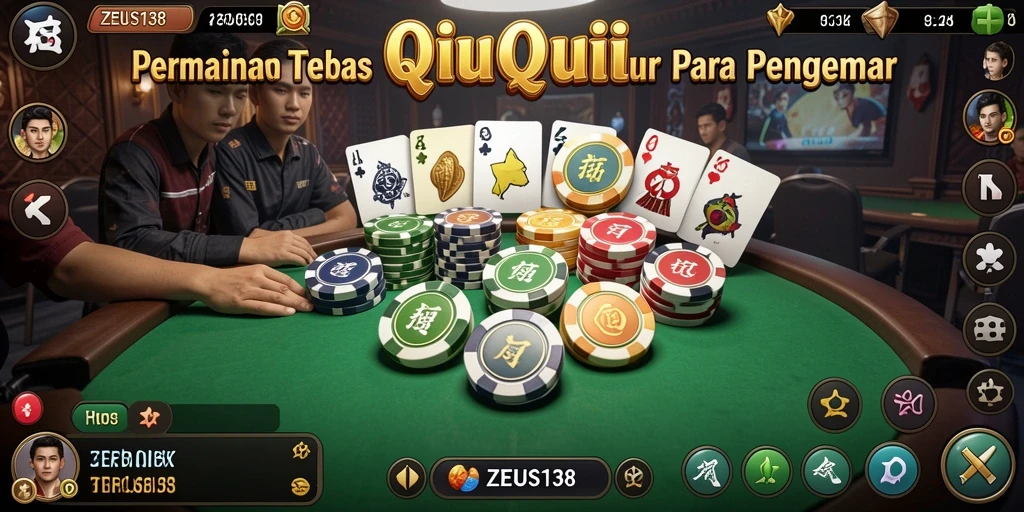 Tampilan gameplay seru dari ZEUS138 QiuQiu.