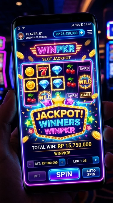 Tampilan utama aplikasi Winpkr dengan berbagai kategori.